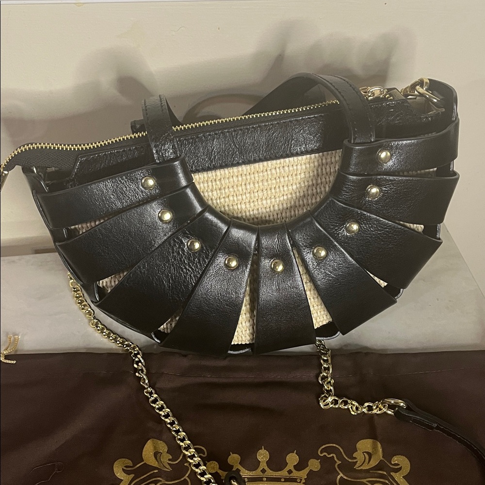 Pratesi Firenze “Lucolena” Italian leather crossbody-shoulder bag - Picture 2 of 10